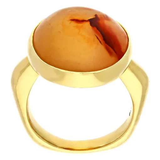 Achat-Ring Gelbgold