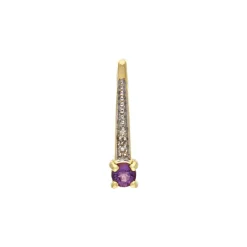 Amethyst-Anhänger Gelbgold