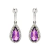 Amethyst-Ohrhänger Silber rhodiniert