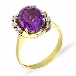 Amethyst-Ring Bicolor