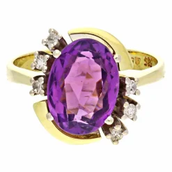 Amethyst-Ring Bicolor