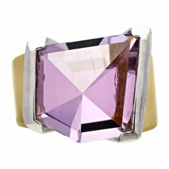 Amethyst-Ring Bicolor
