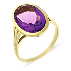 Amethyst-Ring Gelbgold