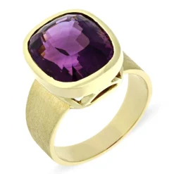 Amethyst-Ring Gelbgold