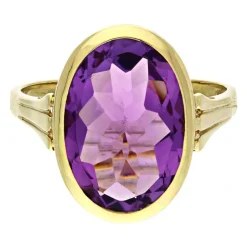 Amethyst-Ring Gelbgold