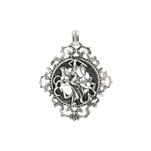 Anhänger 'Drachenritter' Silber