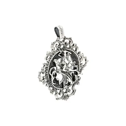 Anhänger 'Drachenritter' Silber