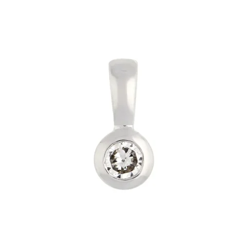 Anhänger mit Brillant 0,10 ct Weißgold