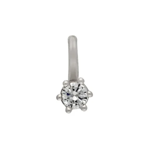 Anhänger mit Brillant 0,10 ct Weißgold