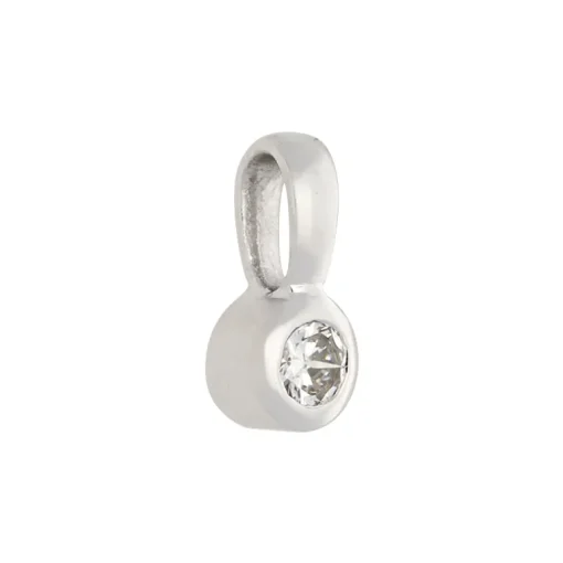 Anhänger mit Brillant 0,10 ct Weißgold