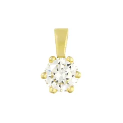 Anhänger mit Brillant 0,17ct Gelbgold