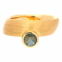 Aquamarin-Ring Gelbgold