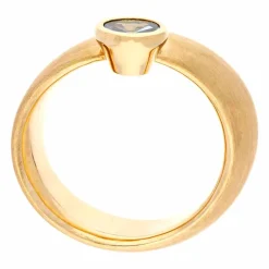 Aquamarin-Ring Gelbgold