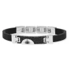 Armband Save Brave 'Havanna' Edelstahl/Kautschuk