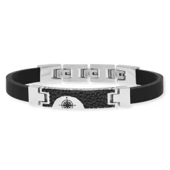 Armband Save Brave 'Havanna' Edelstahl/Kautschuk