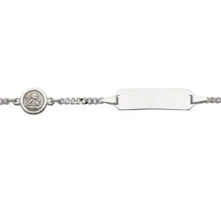 Armschmuck 925/-Silber Länge: 14 cm, ID-Armband