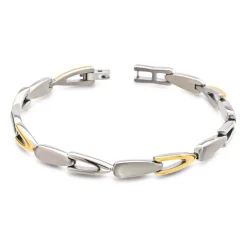 BOCCIA Armband Titan, teil-vergoldet