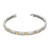 BOCCIA Armband Titan teil-vergoldet
