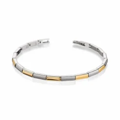 BOCCIA Armband Titan teil-vergoldet
