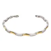 BOCCIA Armband Titan teilvergoldet