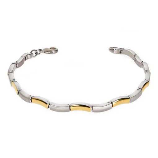 BOCCIA Armband Titan teilvergoldet