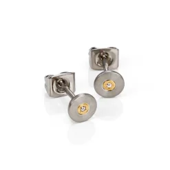 BOCCIA Brillant-Ohrstecker Titan, teil-vergoldet