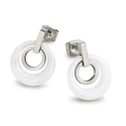 BOCCIA Ohrstecker Titan und Keramik