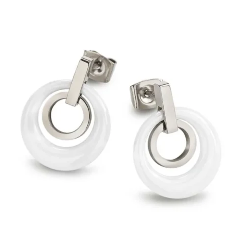 BOCCIA Ohrstecker Titan und Keramik