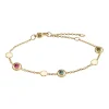 BOCCIA Turmalin-Armband Titan, vergoldet