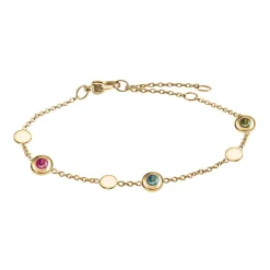 BOCCIA Turmalin-Armband Titan, vergoldet