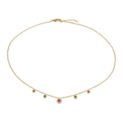 BOCCIA Turmalin-Collier Titan, vergoldet