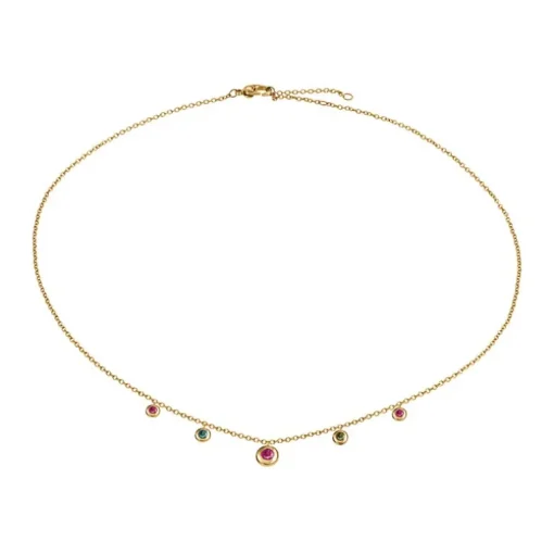 BOCCIA Turmalin-Collier Titan, vergoldet