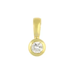 Brillant-Anhänger Gelbgold 0,24 ct