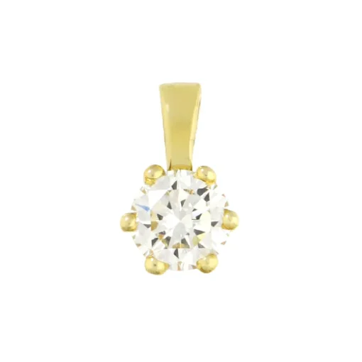 Brillant-Anhänger Gelbgold 0,23 ct