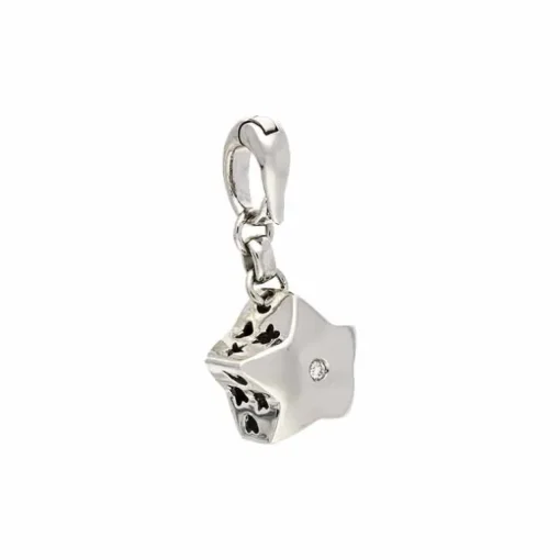 Brillant-Anhänger/Charm Weißgold