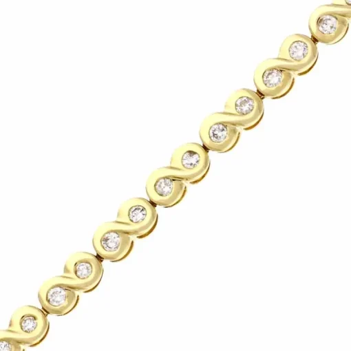 Brillant-Armband Gelbgold