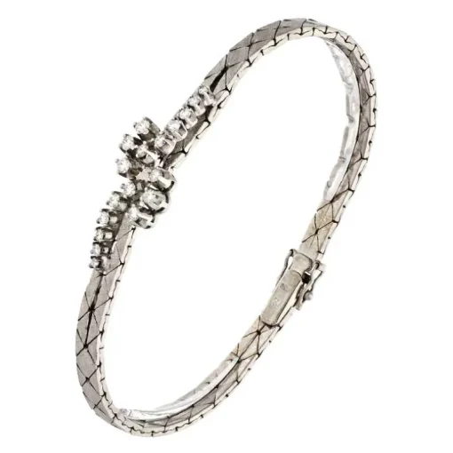 Brillant-Armband Weißgold