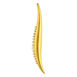Brillant-Brosche Gelbgold