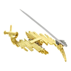 Brillant-Brosche Gelbgold