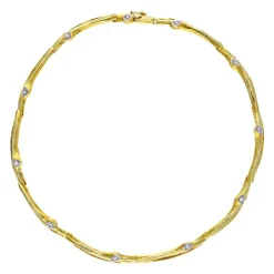 Brillant-Collier Gelbgold
