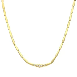 Brillant-Collier Gelbgold