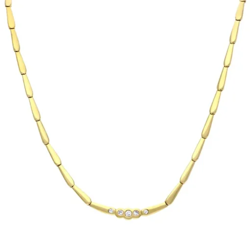 Brillant-Collier Gelbgold