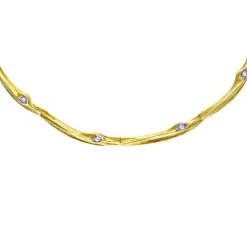 Brillant-Collier Gelbgold