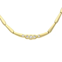 Brillant-Collier Gelbgold