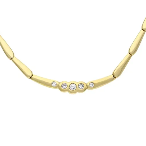 Brillant-Collier Gelbgold