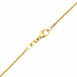 Brillant-Durchläufer mit Zopfkette Gelbgold 0,90 ct