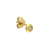 Brillant-Einzel-Ohrstecker Gelbgold