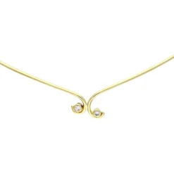 Brillant-Halsschmuck Gelbgold