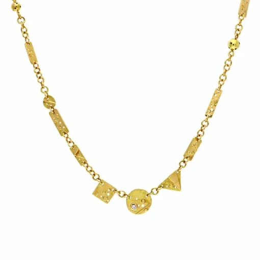 Brillant-Kette Gelbgold