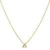 Brillant-Kette mit Anhänger Bicolor